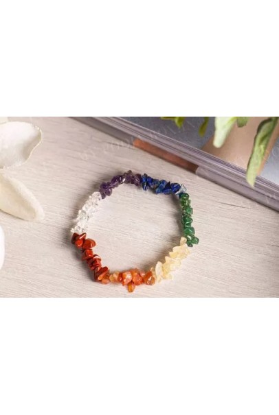 Beautiful Chakra Stones Healing Adjustable Crystals Natural Gemstone Chakra Crystal Bracelets